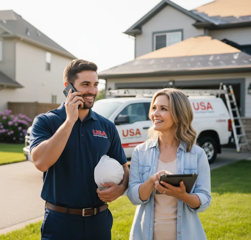 USA Roof Repair Experts customer support in Faribault